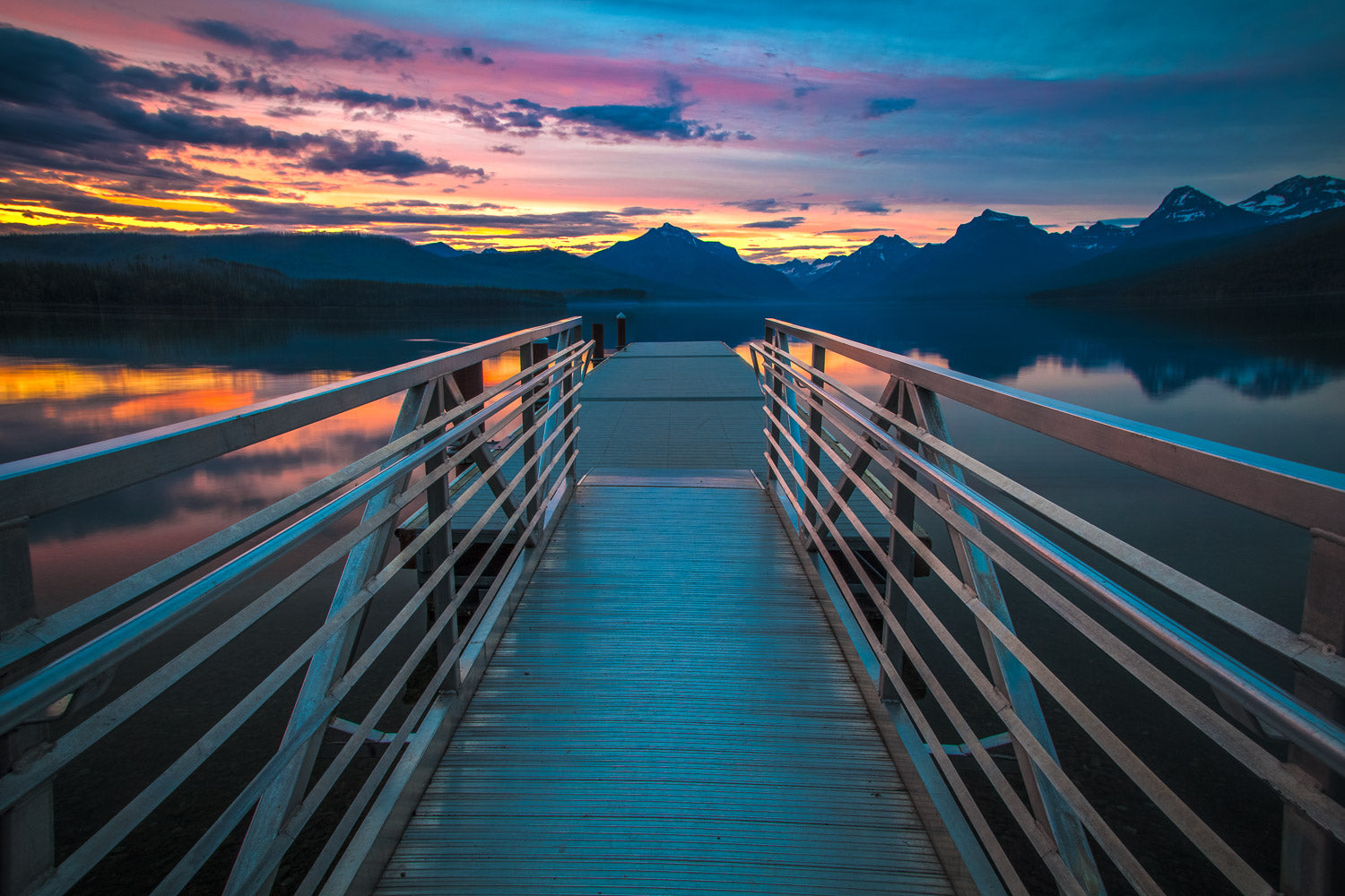 "Into Dusk" - Glacier National Park, Montana