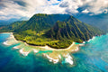 "Ke'e Beach (Aerial)" - Na Pali Coast, Kauai