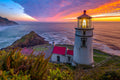 "Lighthouse Glows" - Haceta Head Lighthouse, Oregon