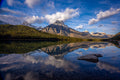 "Mirror W" - Waterfowl Lake, Icefields Parkway, Alberta, Canada
