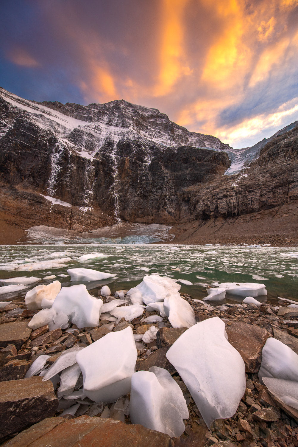 "NG" - Mount Edith Cavell Glacier, Jasper, Alberta, Canada