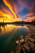 "No Time for Dinner" - Athabasca River, Jasper, Alberta, Canada