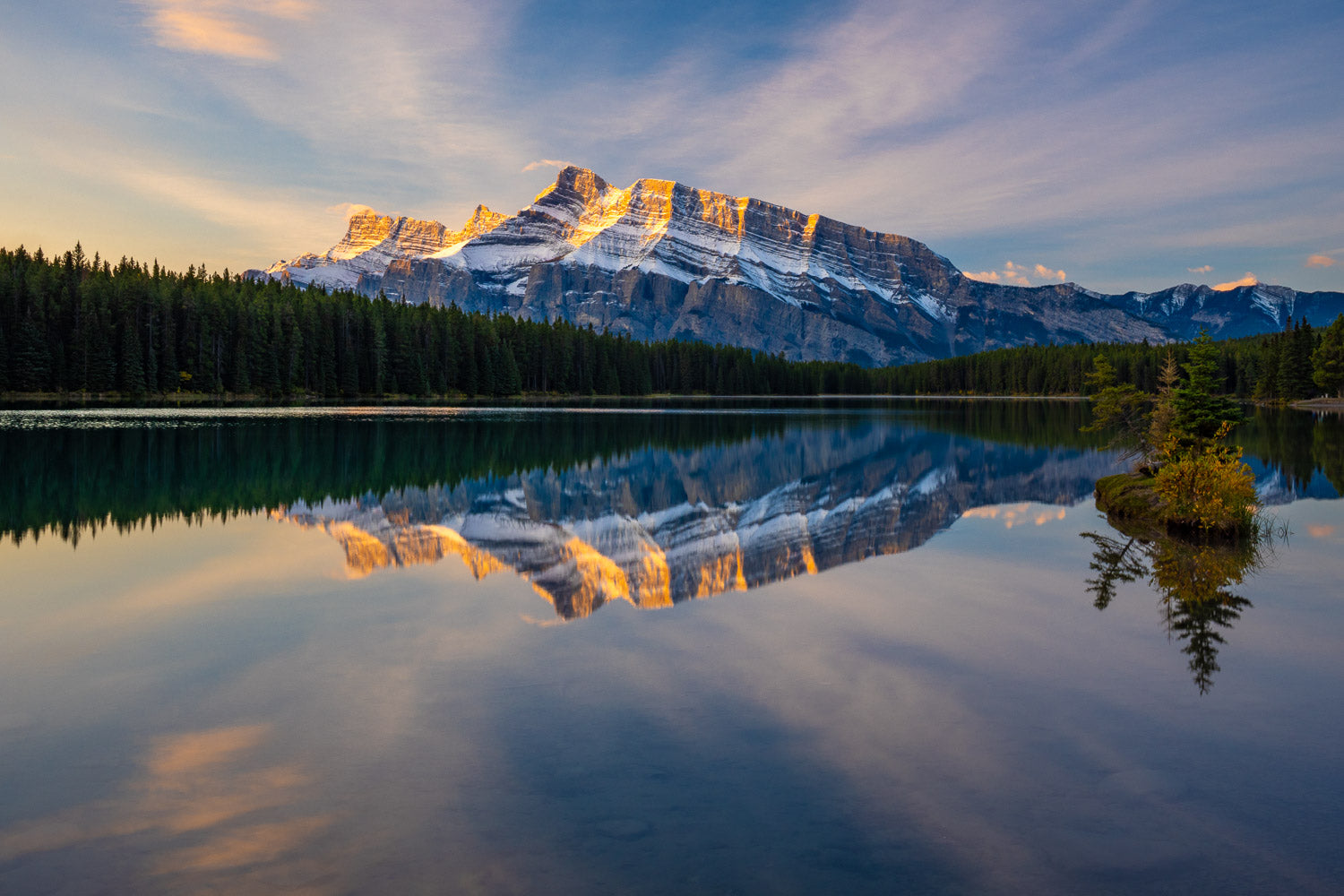"Two Glows" - Two Jack Lake, Banff, Alberta, Canada